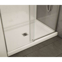 Thumbnail for MAAX B3Square 48-In X 36-In Rectangular Acrylic Alcove Shower Base With Center Drain - BNGBath