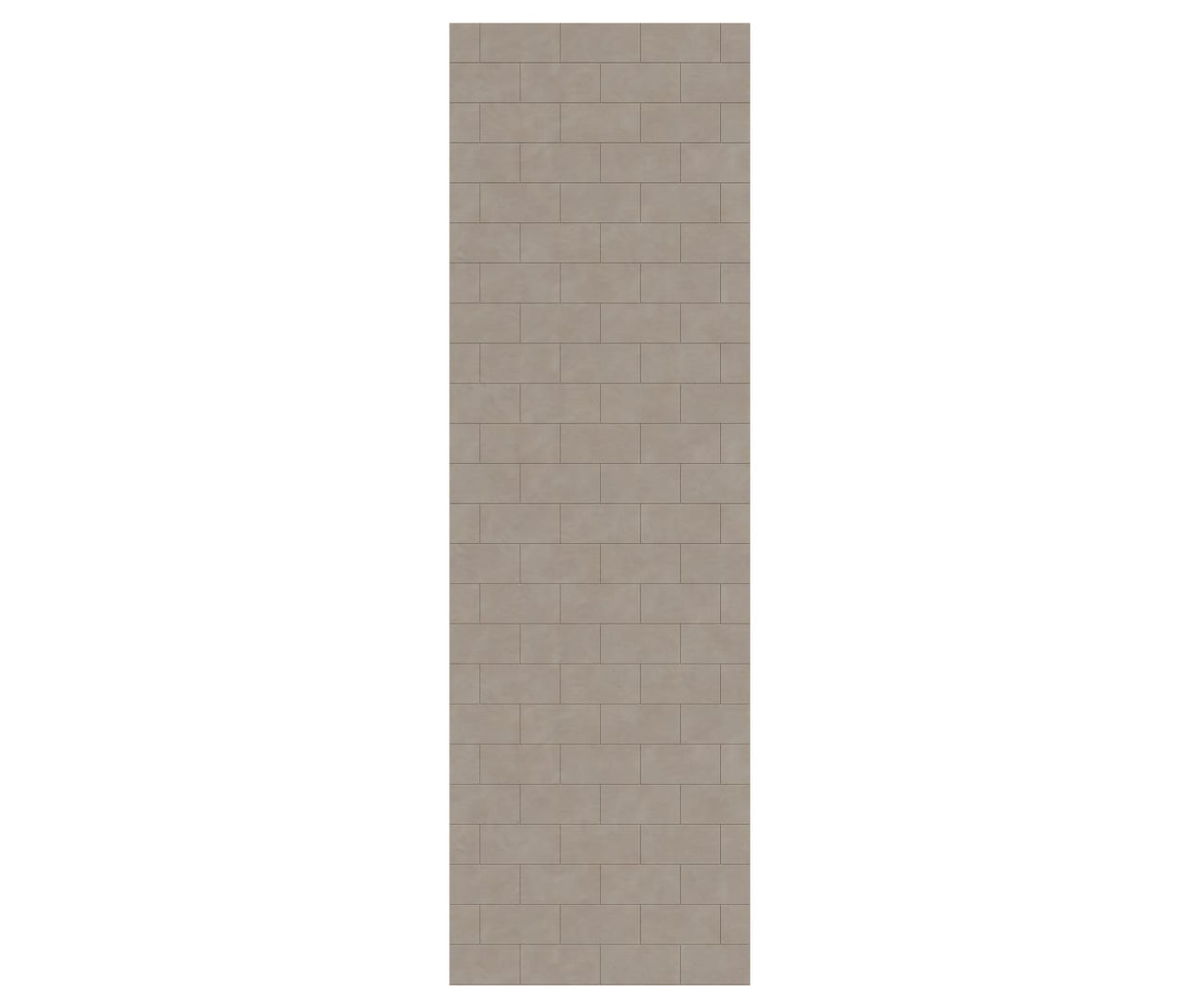 MTMK-9630-1 30 x 96 Swanstone Metro Subway Tile Glue up Bathtub and Shower Single Wall Panel  - BNGBath