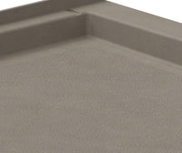 Thumbnail for SS-3460 34 x 60 Swanstone Alcove Shower Pan with Center Drain Limestone