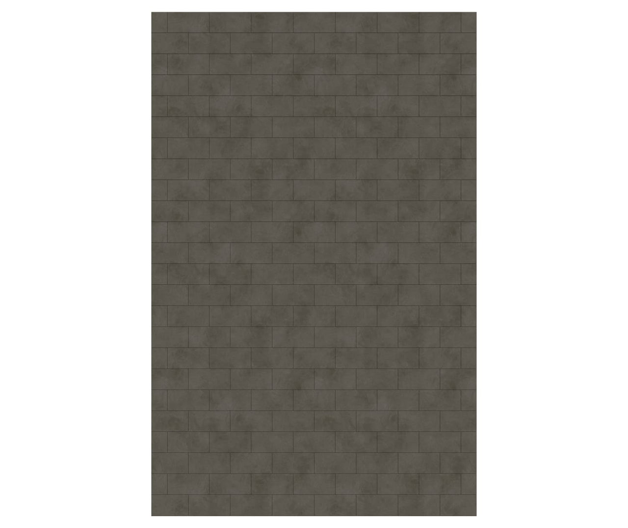 MTMK-9662-1 62 x 96 Swanstone Metro Subway Tile Glue up Bathtub and Shower Single Wall Panel  - BNGBath