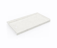 Thumbnail for SR-3260LM/RM 32 x 60 Swanstone Alcove Shower Pan with Left Hand Drain Carrara