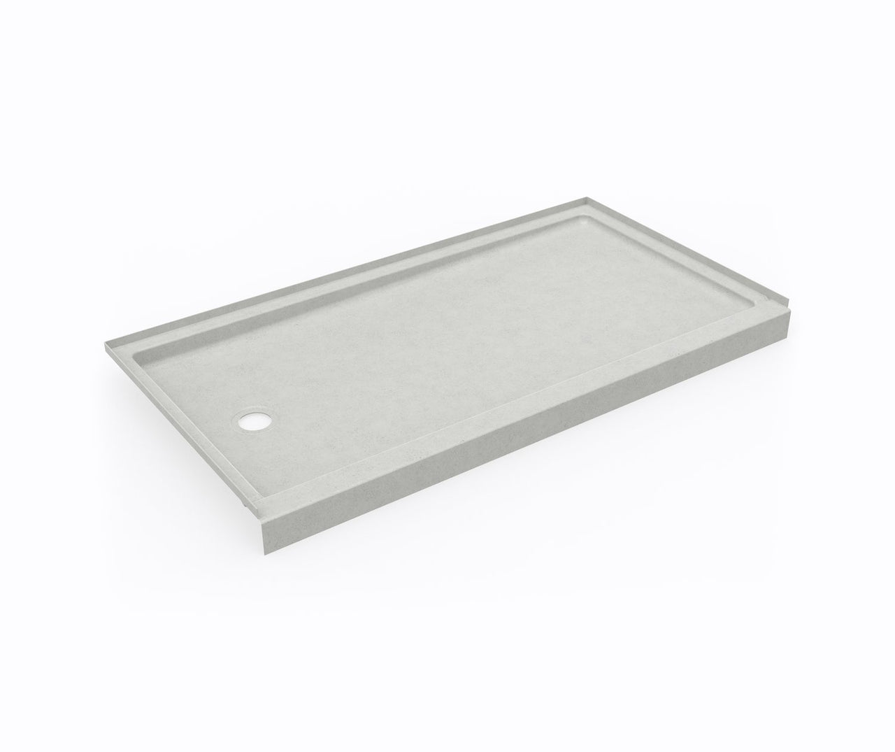 Swan Solid Surface 60-In X 32-In Shower Base With Right Drain - BNGBath