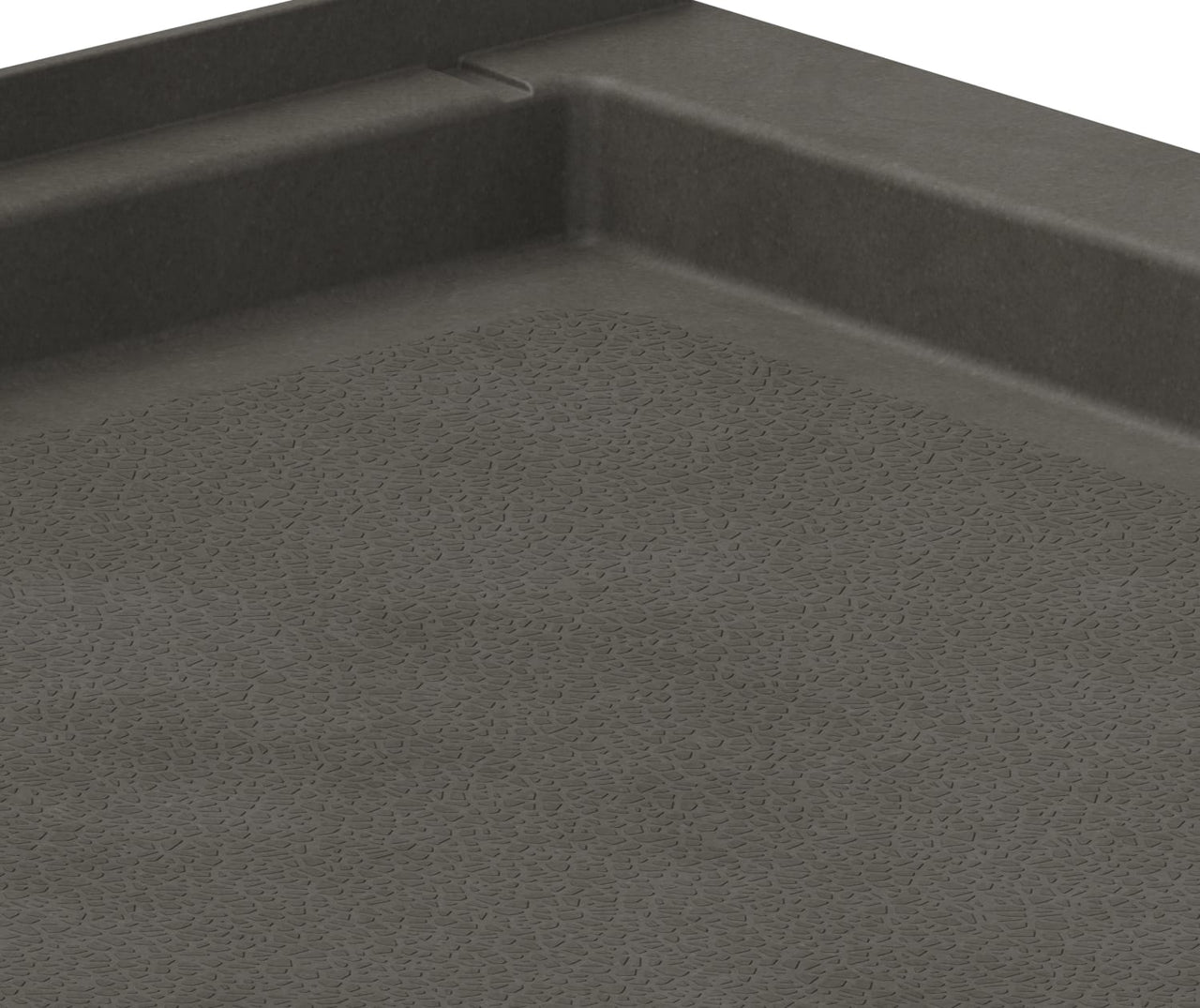 SS-3460 34 x 60 Swanstone Alcove Shower Pan with Center Drain Charcoal Gray