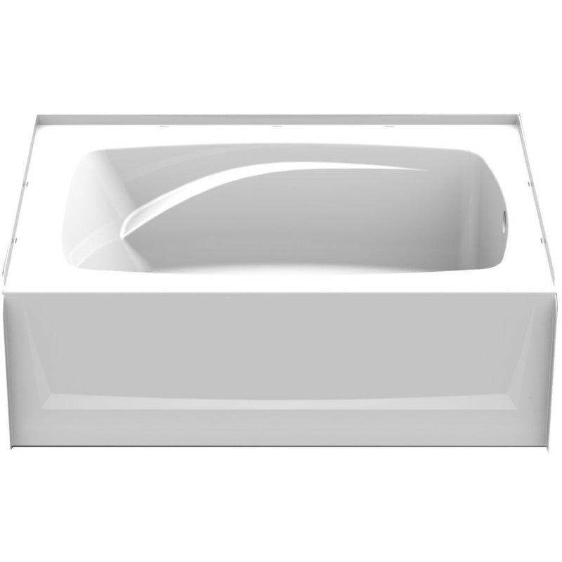 60-In X 42-In X 18-In A2 Composite Alcove Soaking Bathtub With Right Hand Drain - BNGBath