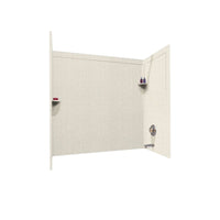 Thumbnail for 32 x 60 x 60 Swanstone Bathtub Wall Kit With Molded Trim - BNGBath