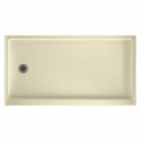 Thumbnail for swan-solid-surface-60-in-x-32-in-shower-base-with-left-drainBone