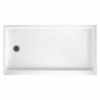 Thumbnail for swan-solid-surface-60-in-x-32-in-shower-base-with-left-drainWhite