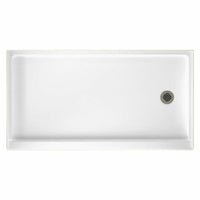 Thumbnail for swan-solid-surface-60-in-x-32-in-shower-base-with-right-drainWhite