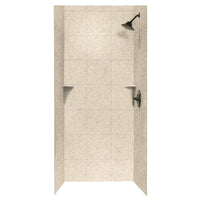 Thumbnail for 36-In D X 36-In W X 72-In H Swanstone Shower Wall Surround Tile Pattern - BNGBath