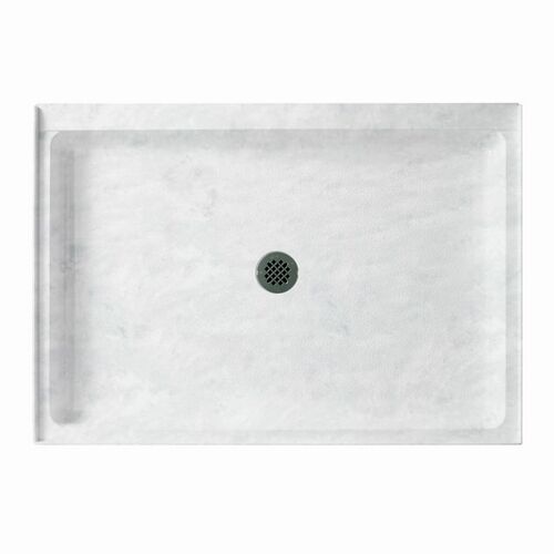 Swanstone Solid Surface 48 x 34 Shower Base with Center Drain - BNGBath