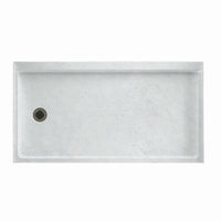 Thumbnail for swan-solid-surface-60-in-x-32-in-shower-base-with-left-drainIce