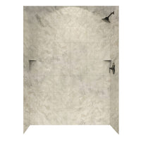 Thumbnail for 36 X 62 X 96 Swanstone Square Tile Wall Surround - BNGBath