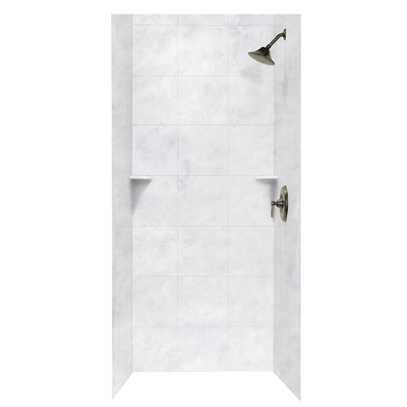 36-In D X 36-In W X 72-In H Swanstone Shower Wall Surround Tile Pattern - BNGBath