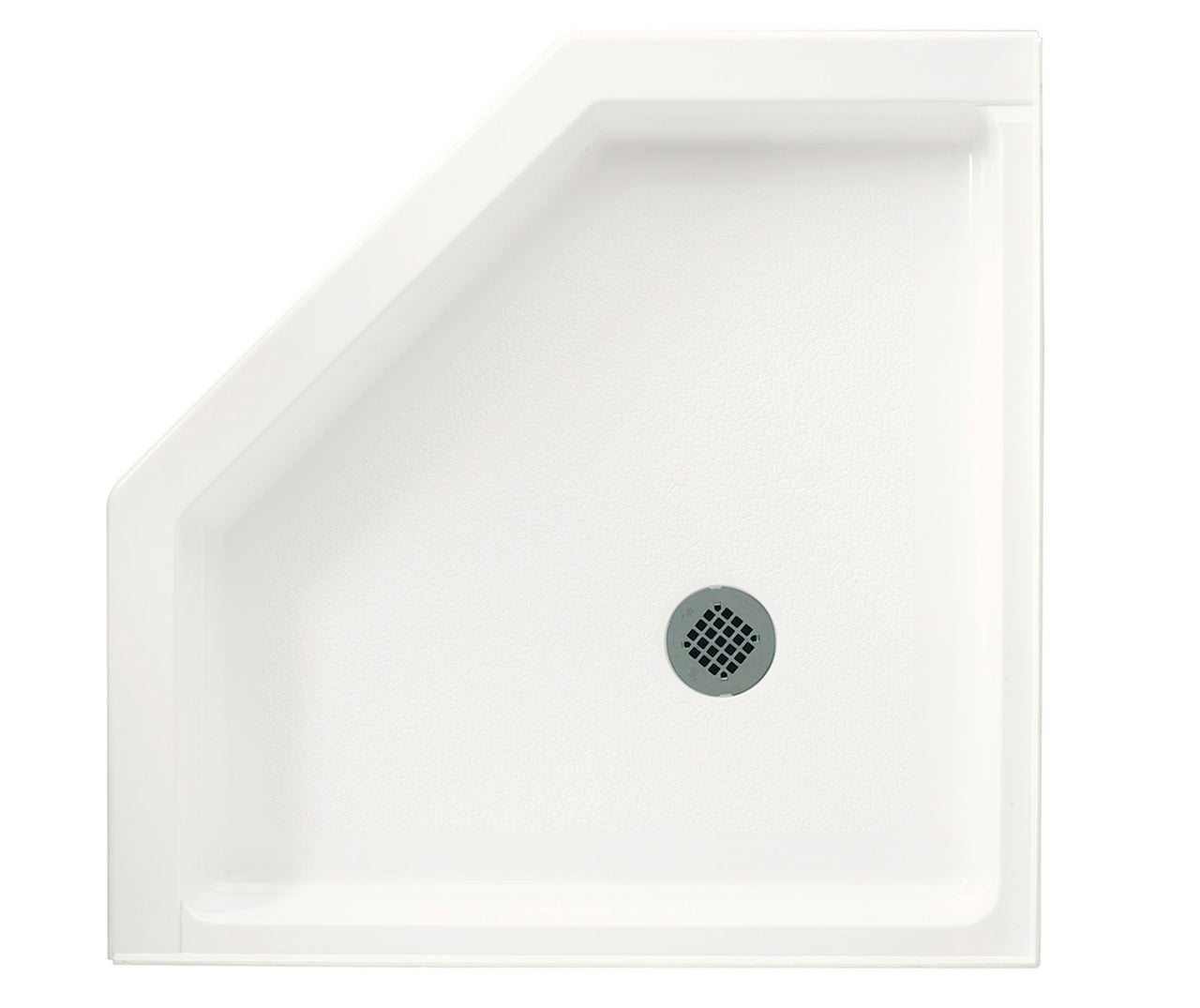 SS-36NEO 36 x 36 Swanstone Corner Shower Pan with Center Drain - BNGBath