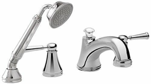 Toto TB220S1#BN Vivian Deck-Mounted Bathtub Faucet Trim Kit With Handheld Shower And Lever Handles - BNGBath
