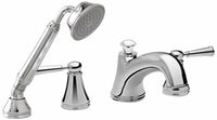 Thumbnail for Toto TB220S1#BN Vivian Deck-Mounted Bathtub Faucet Trim Kit With Handheld Shower And Lever Handles - BNGBath