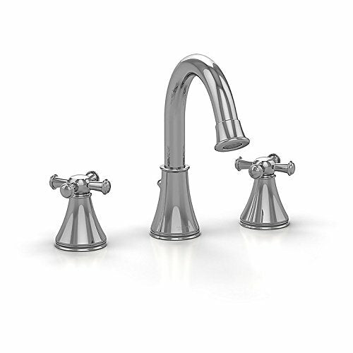 Toto TL220DDH#CP Vivian Widespread Bathroom Faucet With Cross Handles - BNGBath