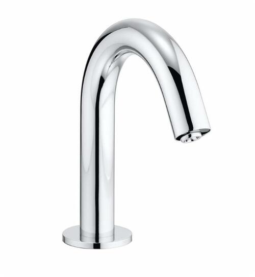 Toto TEL115-D10E#CP Helix EcoPower Deck-Mounted High Arc 0.5-GPM Single Hole Bathroom Sink Faucet - BNGBath