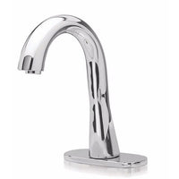 Thumbnail for Toto TEL155-C20E#CP EcoPower Deck-Mounted Gooseneck 0.5-GPM Single Hole Bathroom Sink Faucet - BNGBath