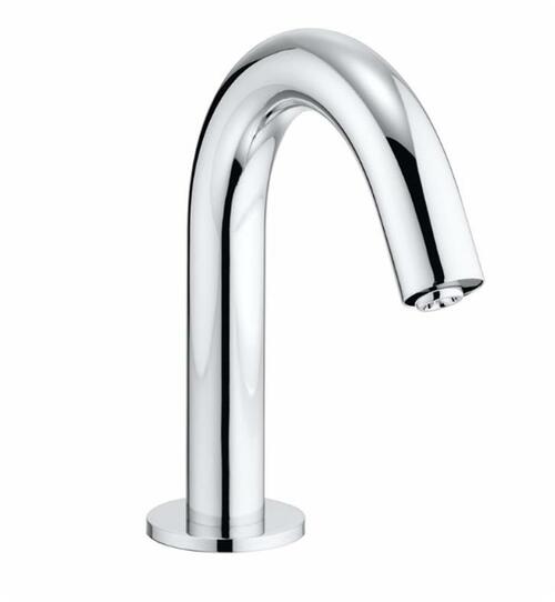 Toto TEL111-D10E#CP Helix EcoPower Deck-Mounted High Arc 1-GPM Single Hole Bathroom Sink Faucet - BNGBath