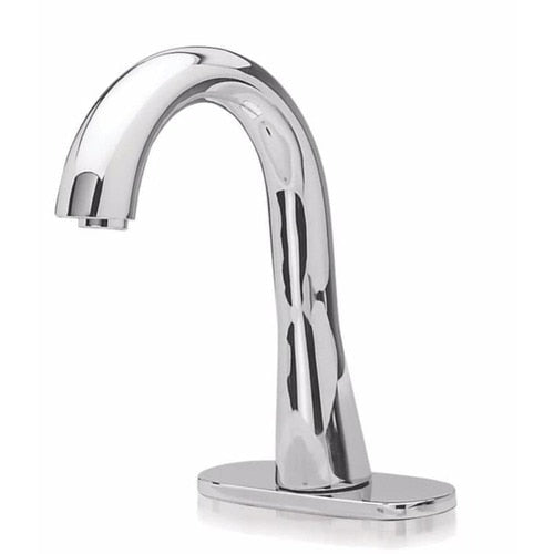 Toto TEL155-C20EM#CP EcoPower Deck-Mounted Gooseneck 0.5-GPM Single Hole Bathroom Sink Faucet - BNGBath