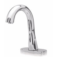 Thumbnail for Toto TEL155-C20EM#CP EcoPower Deck-Mounted Gooseneck 0.5-GPM Single Hole Bathroom Sink Faucet - BNGBath