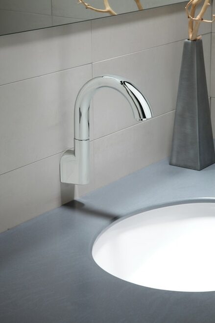 Toto TELS163#CP Electronic Touchless Sensor Wall-Mounted 0.35-GPM Bathroom Faucet Spout - BNGBath