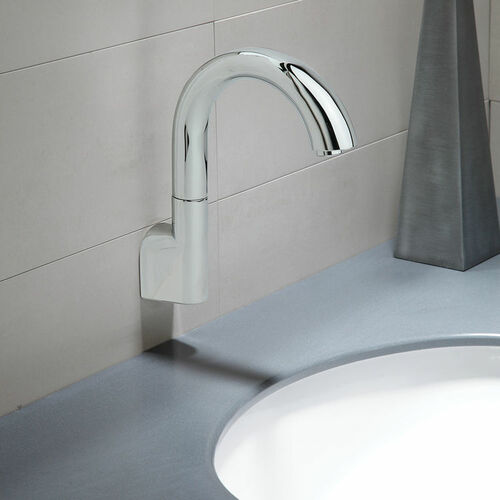 Toto TEL163-D20EM#CP Gooseneck Wall-Mounted Fixed 0.35-GPM Bathroom Sink Faucet - BNGBath