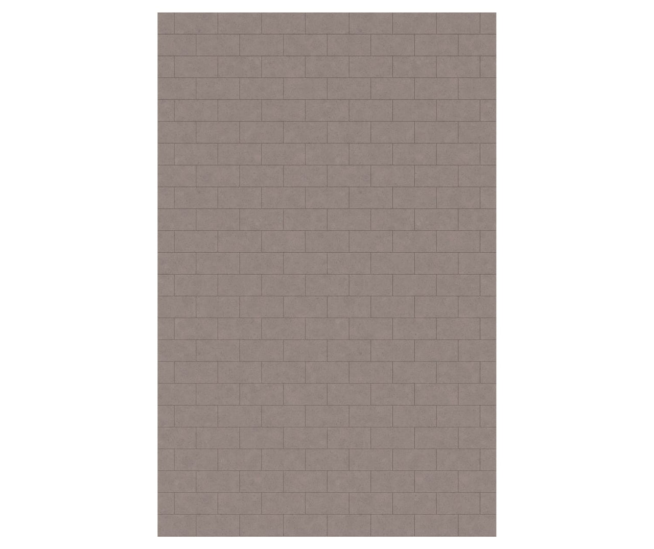 MTMK-9662-1 62 x 96 Swanstone Metro Subway Tile Glue up Bathtub and Shower Single Wall Panel  - BNGBath