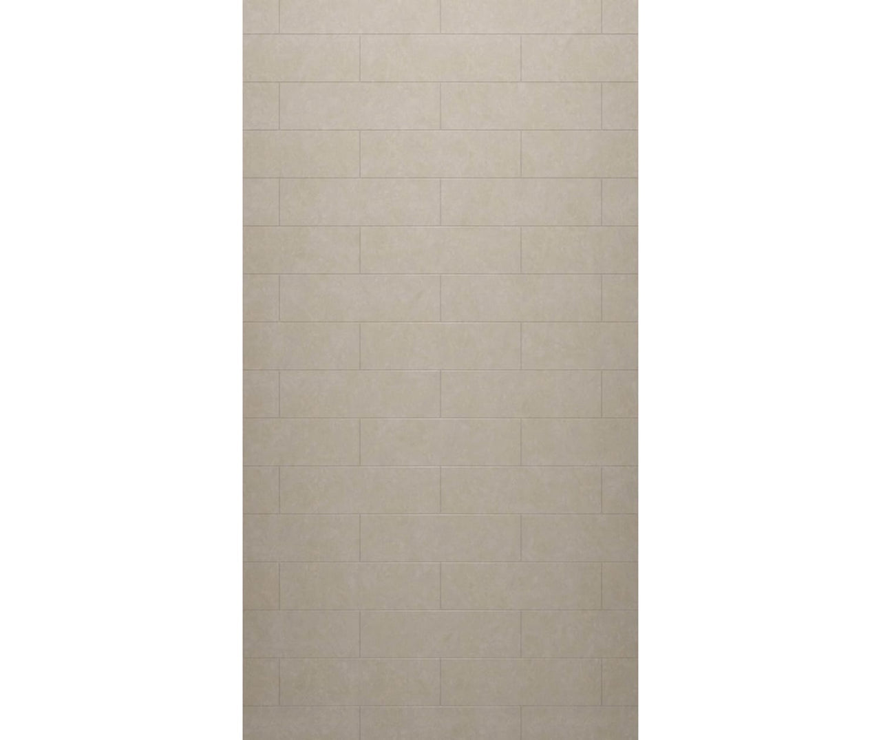 MSMK-8438-1 38 x 84 Swanstone Modern Subway Tile Glue up Bathtub and Shower Single Wall Panel  - BNGBath