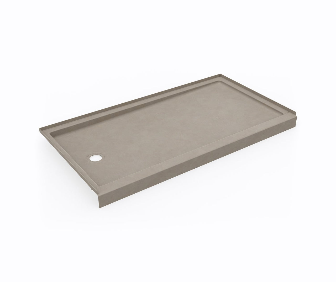 SR-3260LM/RM 32 x 60 Swanstone Alcove Shower Pan with Right Hand Drain Limestone