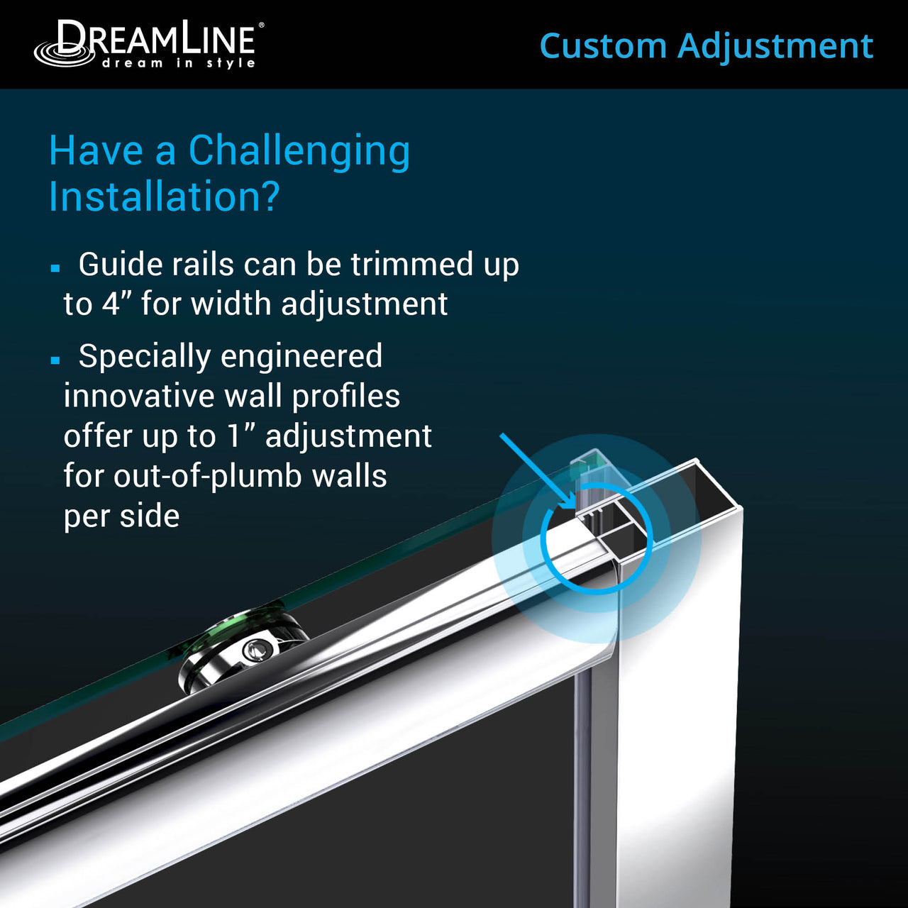 DreamLine Infinity-Z 32 in. D x 60 in. W x 74 3/4 in. H Semi-Frameless Sliding Shower Door and SlimLine Shower Base Kit, Clear Glass - BNGBath