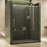 Thumbnail for DreamLine Enigma 56-60 in. W x 79 in. H Fully Frameless Sliding Shower Door - BNGBath