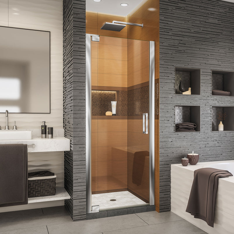 DreamLine Elegance-LS 30 1/2 - 32 1/2 in. W x 72 in. H Frameless Pivot Shower Door - BNGBath