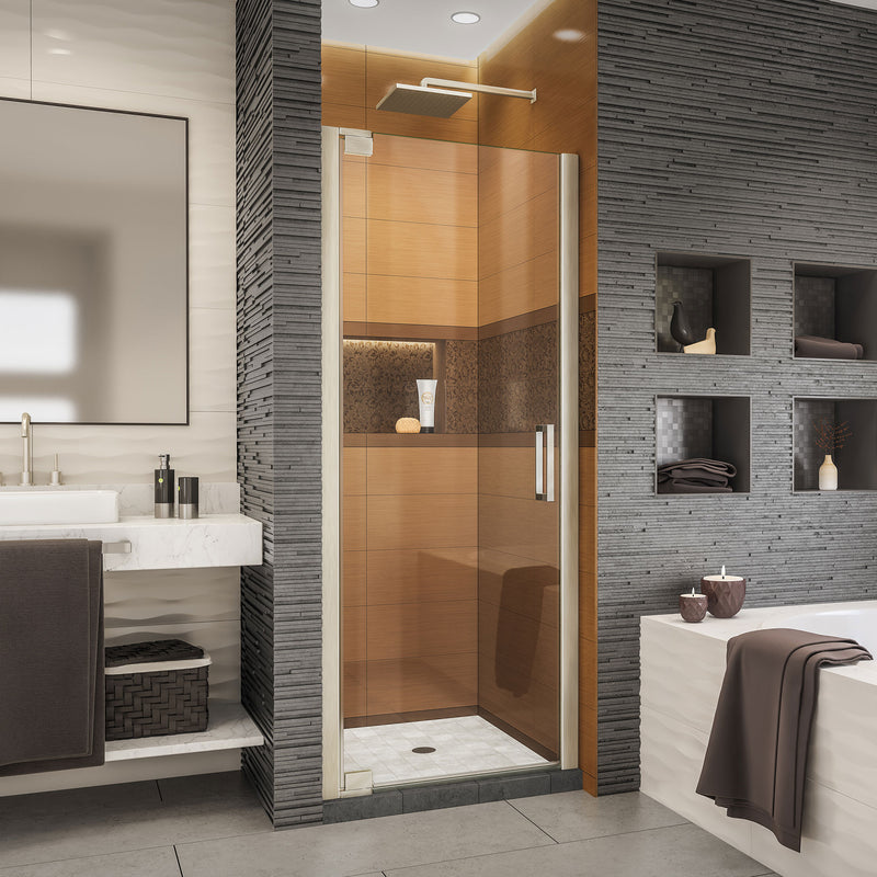 DreamLine Elegance-LS 30 1/2 - 32 1/2 in. W x 72 in. H Frameless Pivot Shower Door - BNGBath