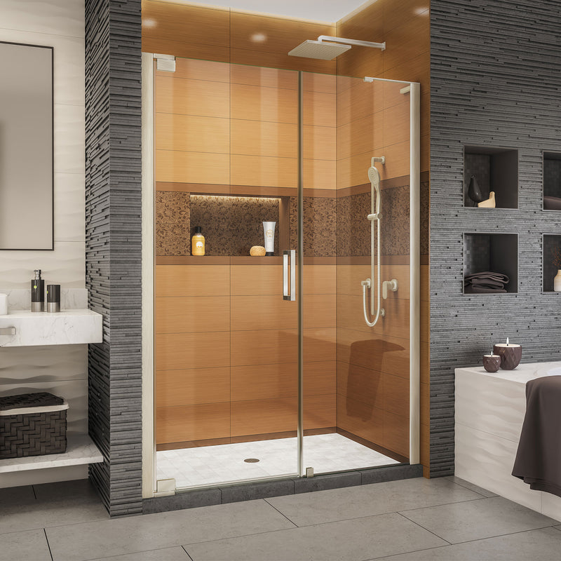 DreamLine Elegance-LS 56 - 58 in. W x 72 in. H Frameless Pivot Shower Door - BNGBath