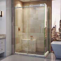 Thumbnail for DreamLine Enigma Air 34 3/4 in. D x 48 3/8 in. W x  76 in. H Frameless Sliding Shower Enclosure - BNGBath