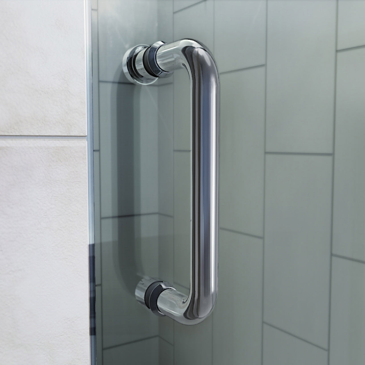 DreamLine Flex 36 in. D x 36 in. W x 74 3/4 in. H Semi-Frameless Pivot Shower Door and SlimLine Shower Base Kit - BNGBath