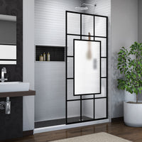 Thumbnail for DreamLine French Linea Avignon 34 in. W x 72 in. H Single Panel Frameless Shower Door, Open Entry Design - BNGBath