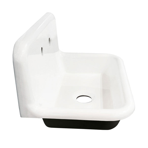 Gourmetier Towne 30X20 Cast Iron Single Bowl Wall Mount Sink - BNGBath
