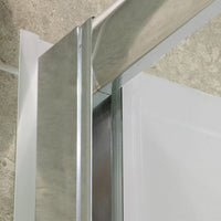 Thumbnail for DreamLine Visions 36 in. D x 60 in. W x 74 3/4 in. H Semi-Frameless Sliding Shower Door and SlimLine Shower Base Kit - BNGBath