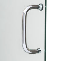 Thumbnail for DreamLine Infinity-Z 32 in. D x 60 in. W x 76 3/4 in. H Semi-Frameless Sliding Shower Door, Shower Base and QWALL-5 Backwall Kit, Clear Glass - BNGBath