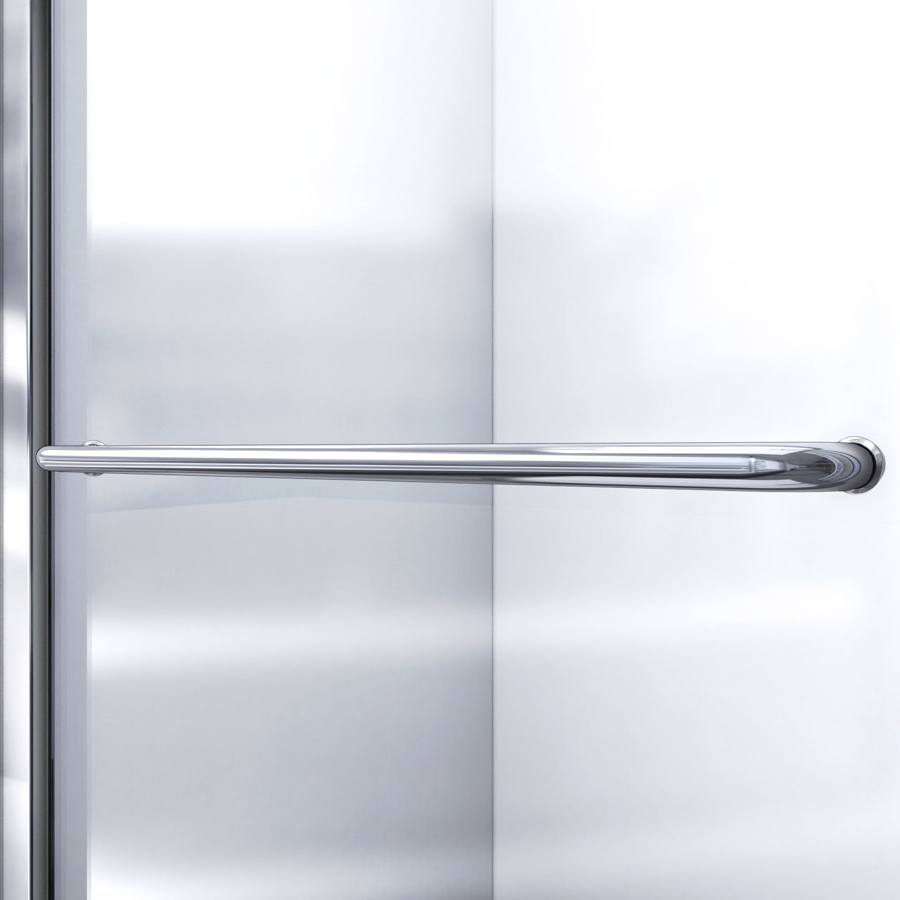 DreamLine Infinity-Z 30 in. D x 60 in. W x 76 3/4 in. H Semi-Frameless Sliding Shower Door, Shower Base and QWALL-5 Backwall Kit, Frosted Glass - BNGBath