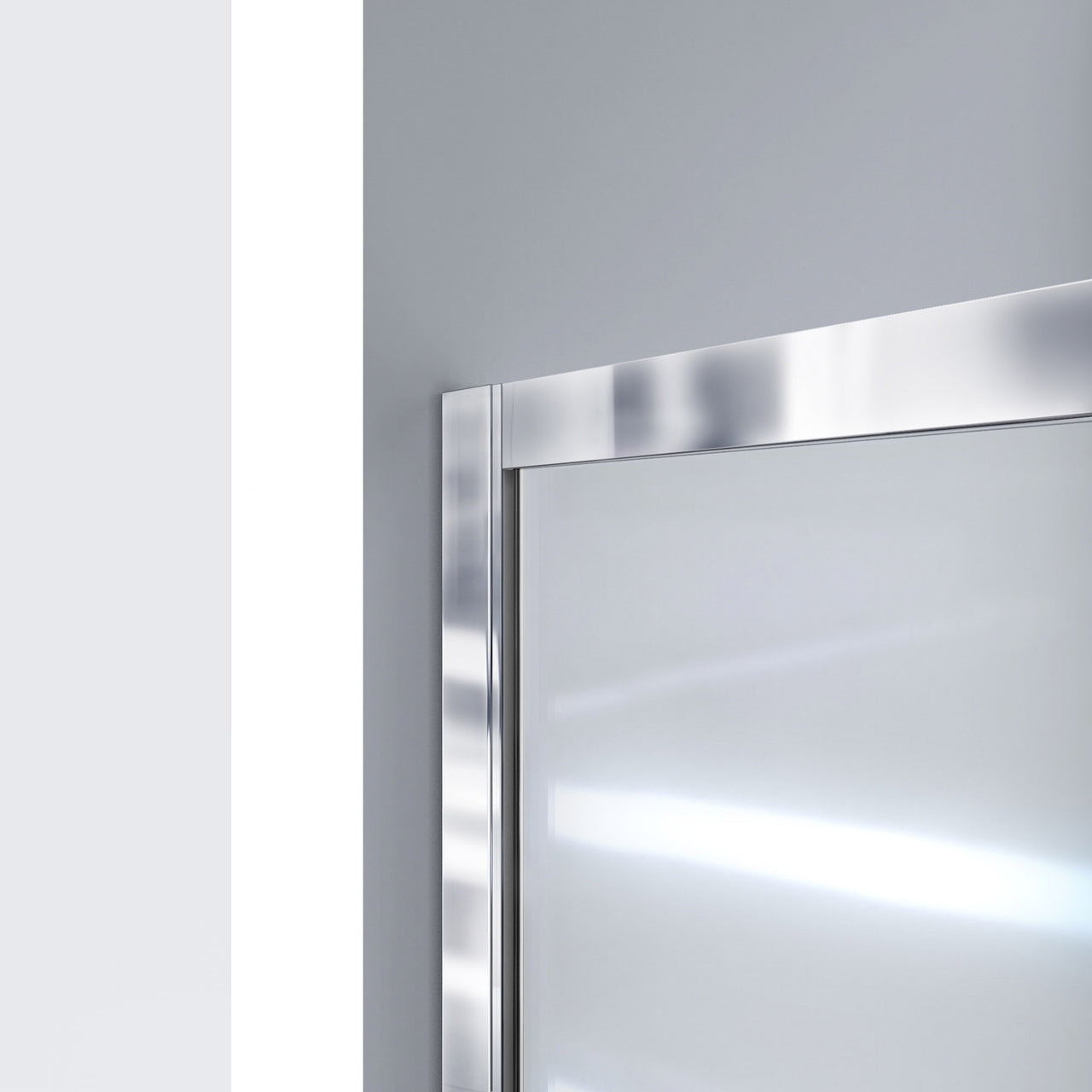 DreamLine Infinity-Z 30 in. D x 60 in. W x 74 3/4 in. H Semi-Frameless Sliding Shower Door and SlimLine Shower Base Kit, Frosted Glass - BNGBath
