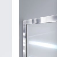 Thumbnail for DreamLine Infinity-Z 32 in. D x 60 in. W x 76 3/4 in. H Semi-Frameless Sliding Shower Door, Shower Base and QWALL-5 Backwall Kit, Clear Glass - BNGBath