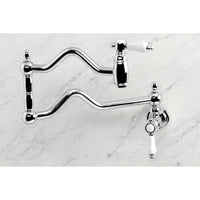 Thumbnail for Kingston Brass Bel-Air Two-Handle Pot Filler in Polished Chrome - BNGBath