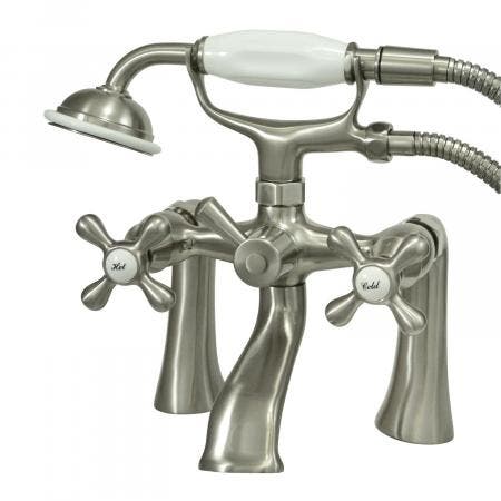 Kingston Brass KS268C Kingston Clawfoot Tub Faucet with Hand Shower, - BNGBath