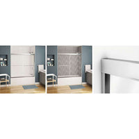 Thumbnail for Brushed Nickel 6mm Tub Door With Mistelite Glass MAAX Kameleon 6mm Tub 55-59 X 57 - BNGBath