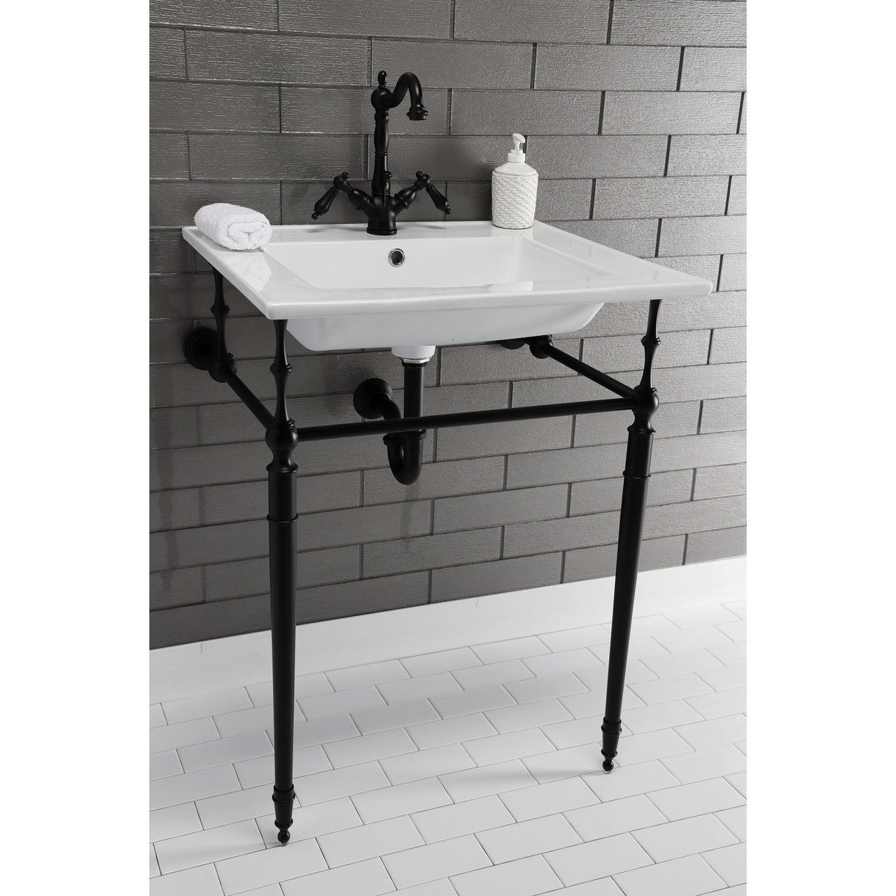 Continental 25 X 22 Ceramic Vanity Sink Top w/Integrated Basin - BNGBath