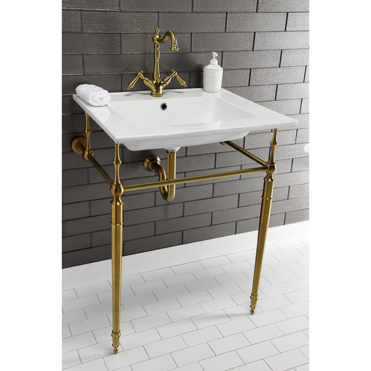 Continental 25 X 22 Ceramic Vanity Sink Top w/Integrated Basin - BNGBath